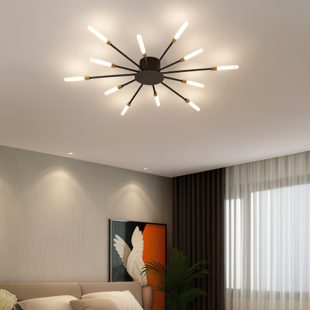 Nowoczesne lampy sufitowe z efektem fajerwerków | LED