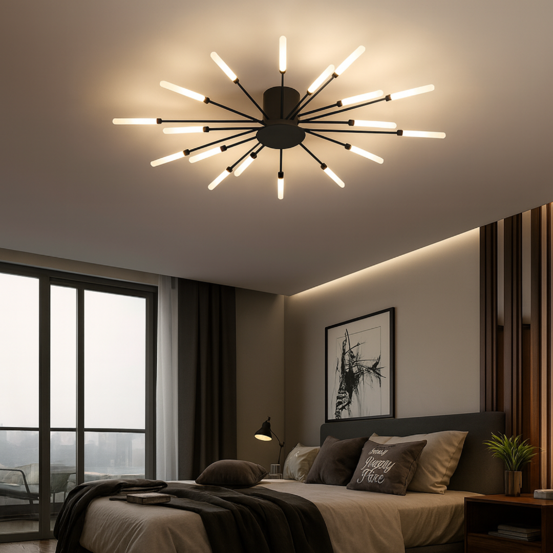 Nowoczesne lampy sufitowe z efektem fajerwerków | LED