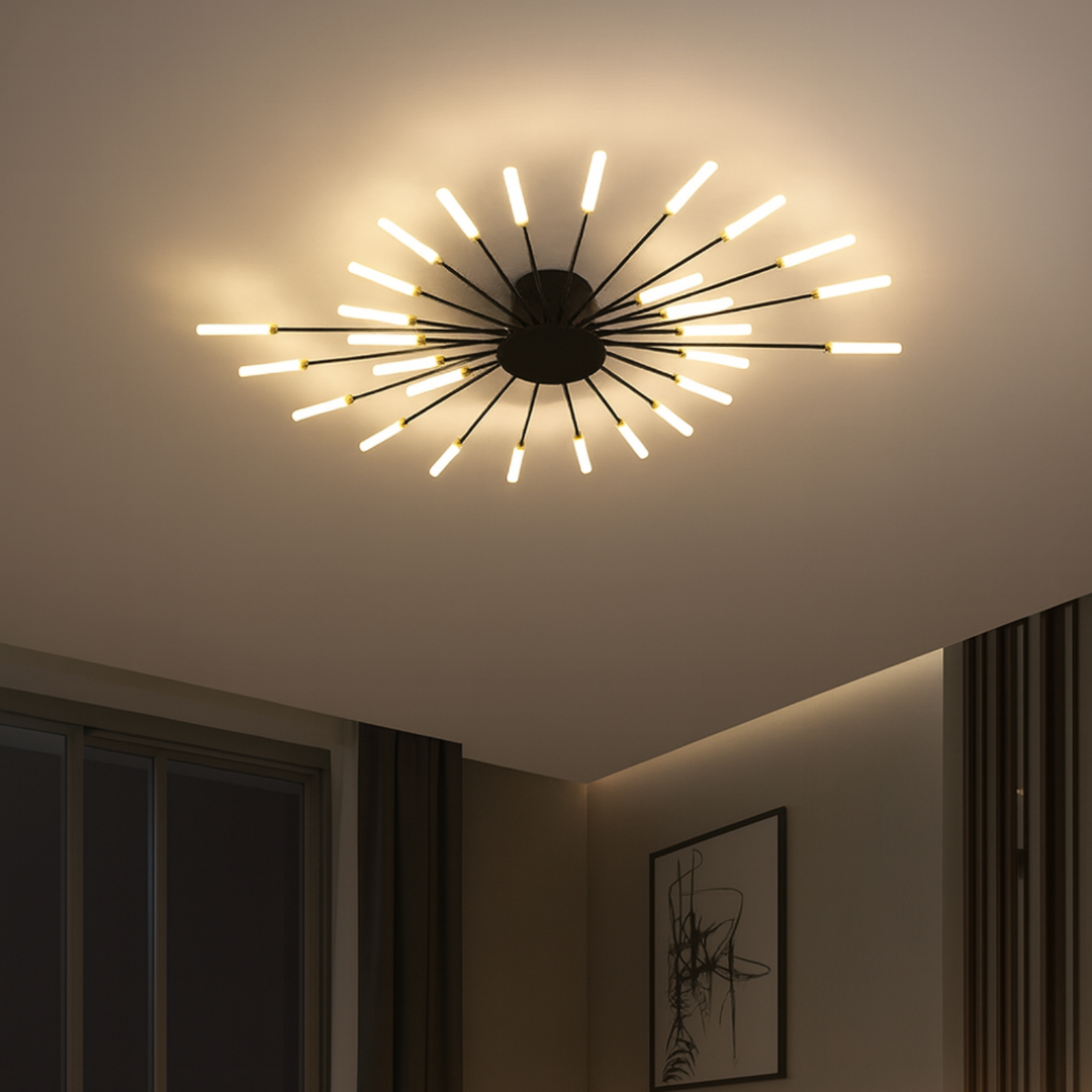 Nowoczesne lampy sufitowe z efektem fajerwerków | LED