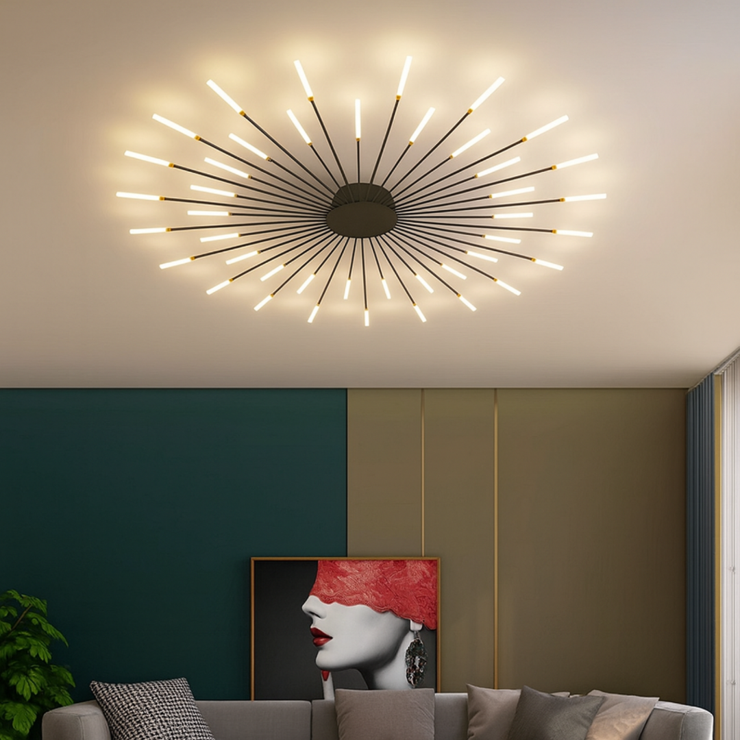 Nowoczesne lampy sufitowe z efektem fajerwerków | LED