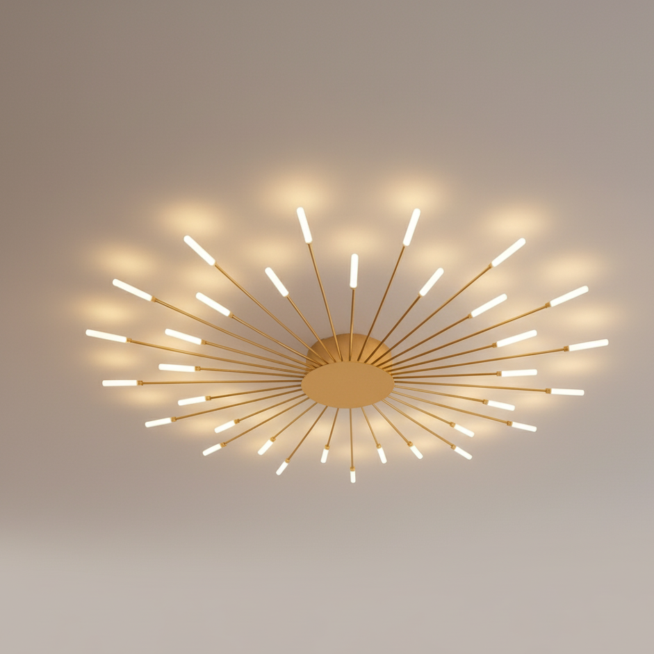 Nowoczesne lampy sufitowe z efektem fajerwerków | LED