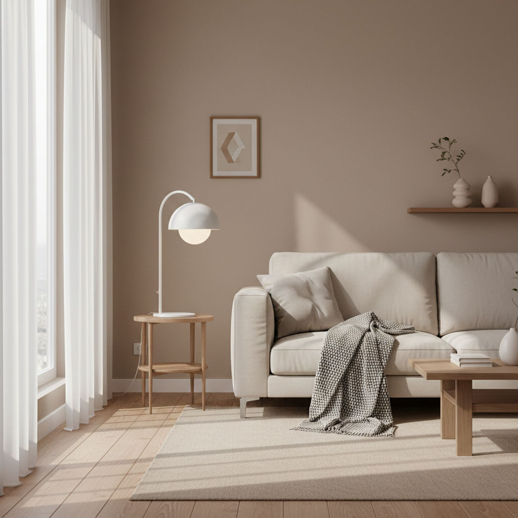 Nowoczesna włoska lampa stołowa w stylu Bauhaus do salonu | LED