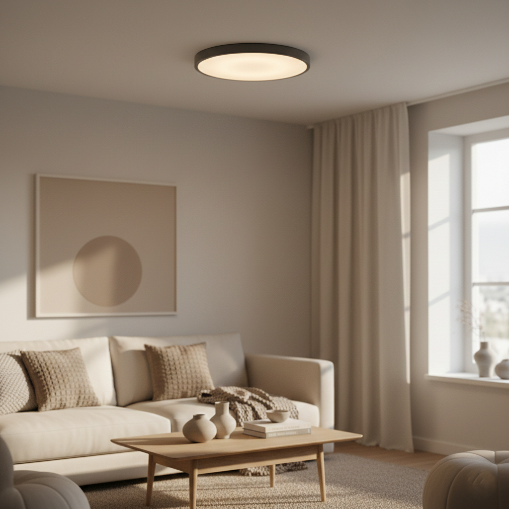 Nordyczna Okrągła Lampa Sufitowa Celestial Beam | LED