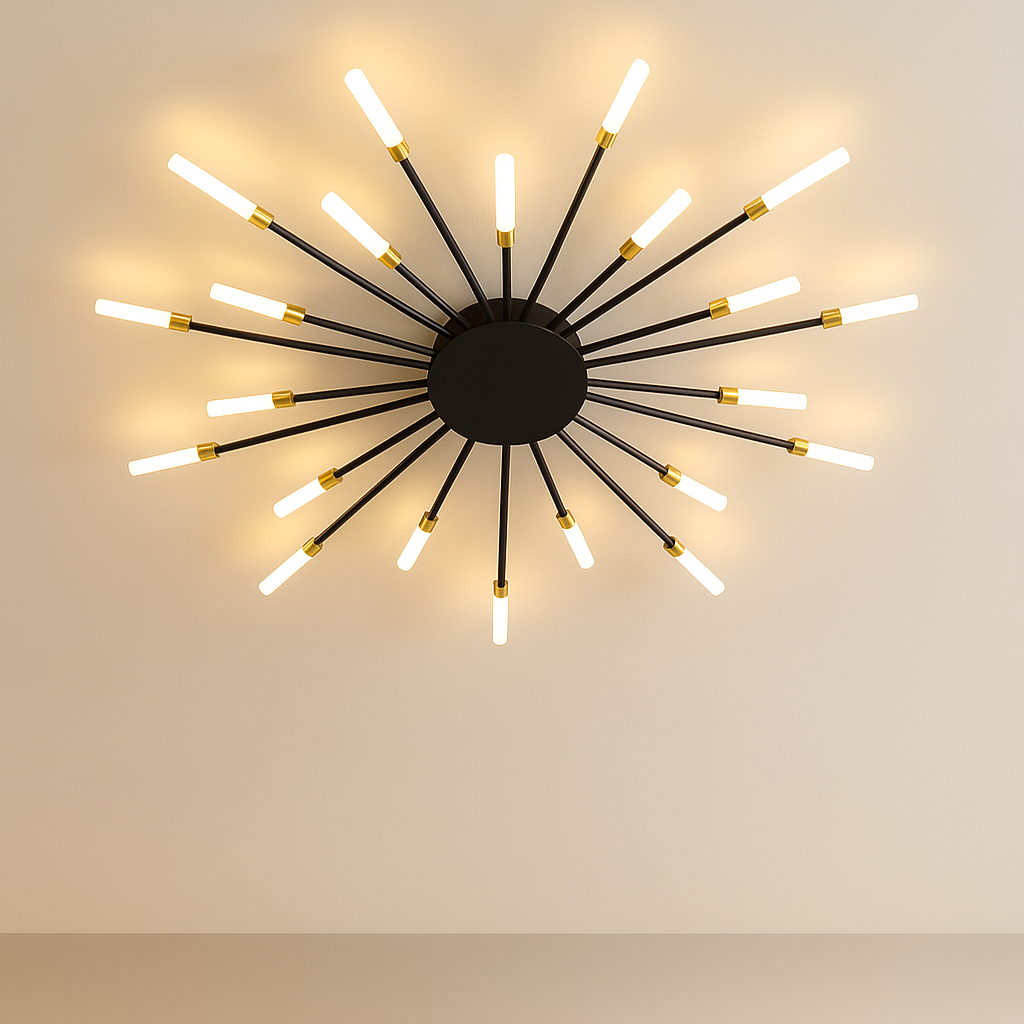 Nowoczesne lampy sufitowe z efektem fajerwerków | LED