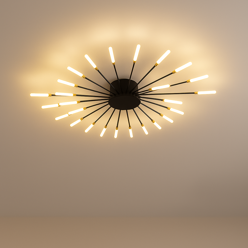 Nowoczesne lampy sufitowe z efektem fajerwerków | LED