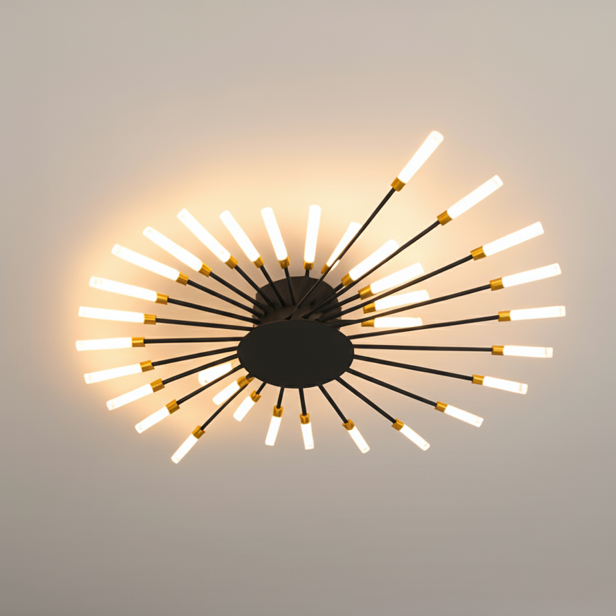 Nowoczesne lampy sufitowe z efektem fajerwerków | LED