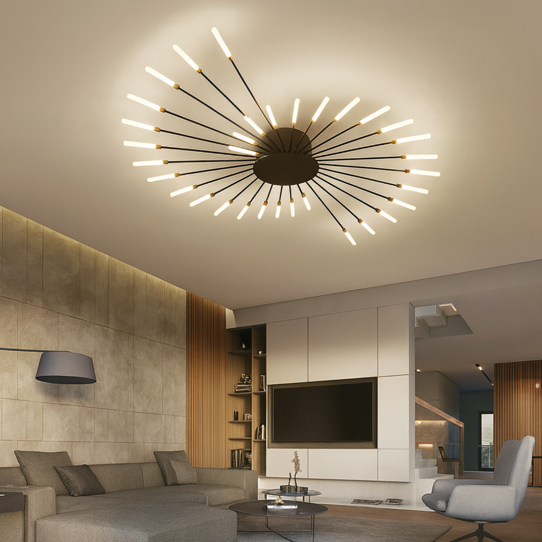 Nowoczesne lampy sufitowe z efektem fajerwerków | LED