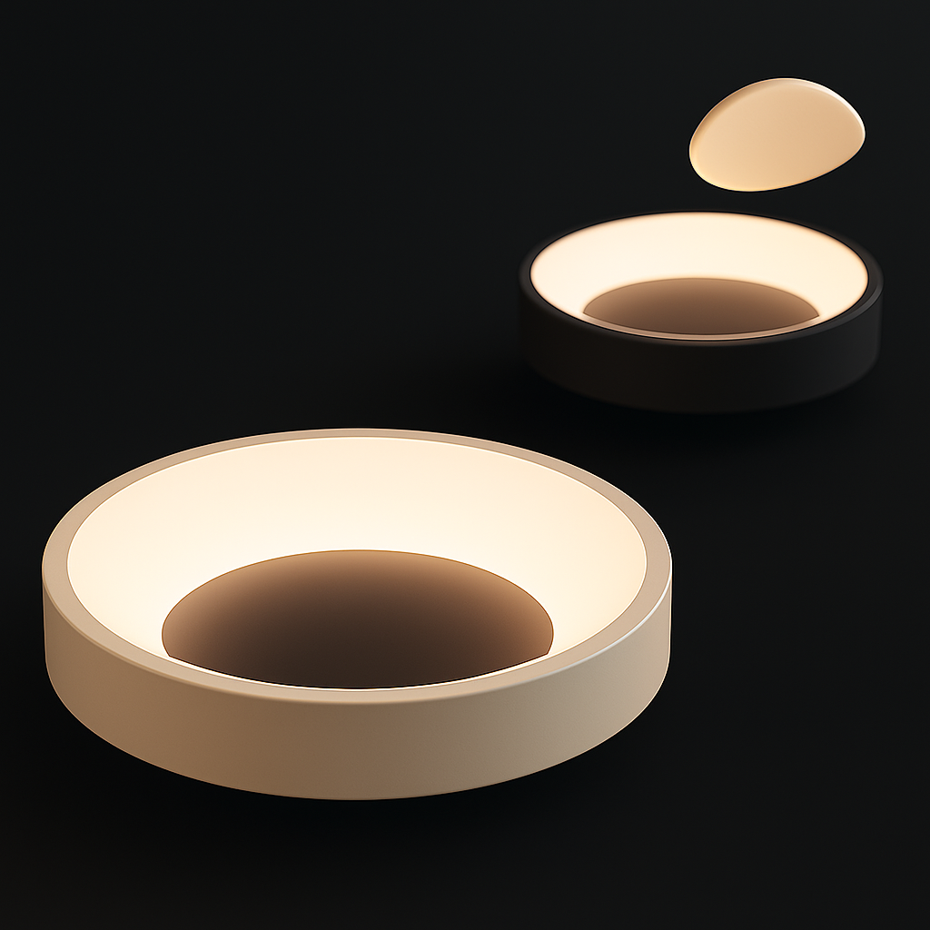 Nordyczna Okrągła Lampa Sufitowa Celestial Beam | LED