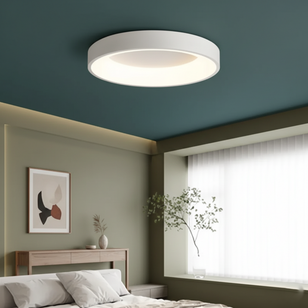 Nordyczna Okrągła Lampa Sufitowa Celestial Beam | LED